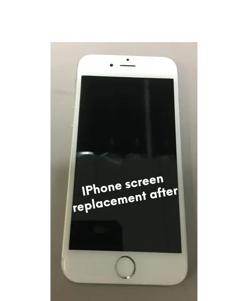 iPhone screen after replacement
